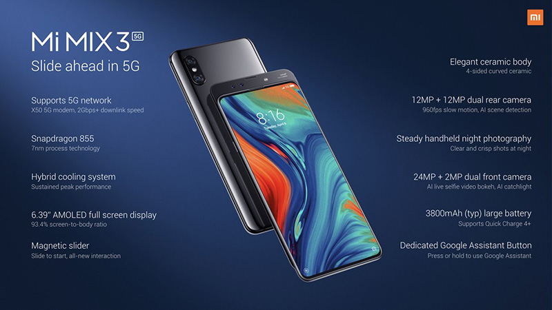 Xiaomi Mi MIX 3 bản 5G