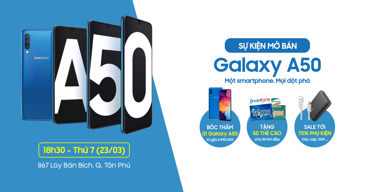 mở bán Galaxy A50
