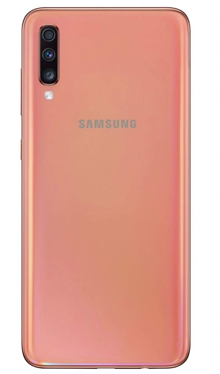 Galaxy A70 ra mắt: Pin 4500 mAh, camera 32MP, vân tay âm màn