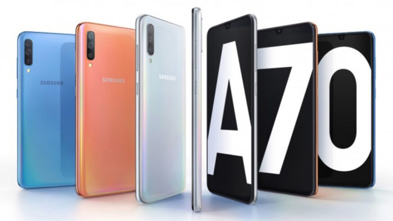 Galaxy A70 ra mắt: Pin 4500 mAh, camera 32MP, vân tay âm màn