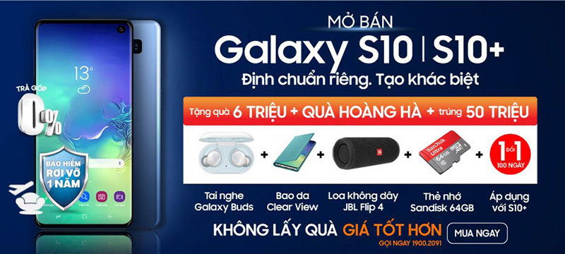 Mở bán Galaxy S10