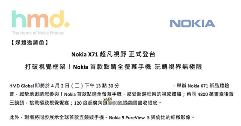 Ra mắt Nokia X71