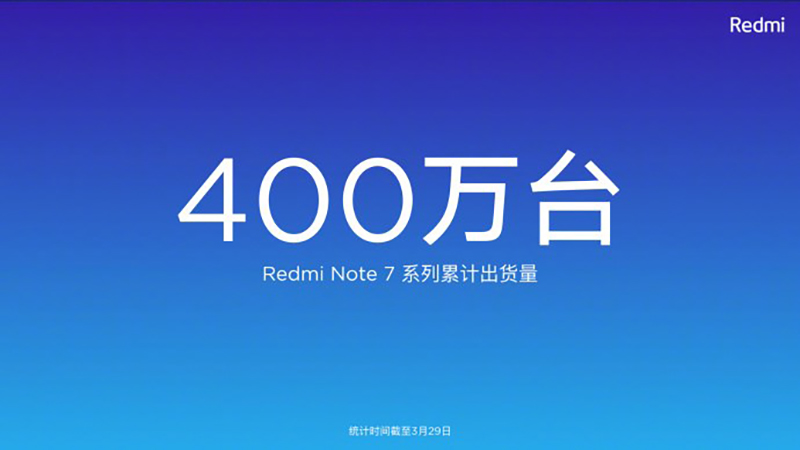 Doanh số Redmi Note 7
