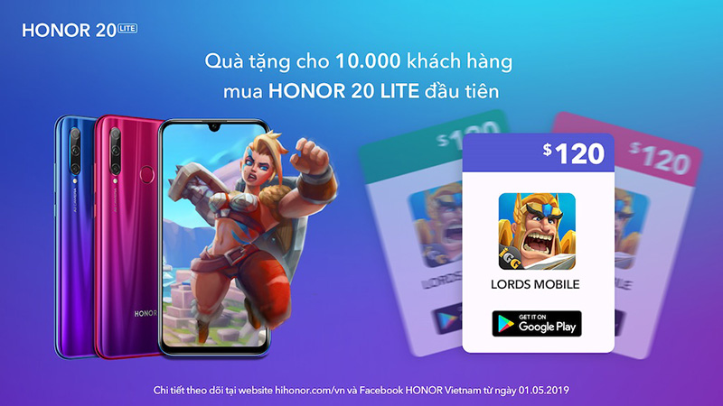 Honor 20 Lite ra mắt Việt Nam