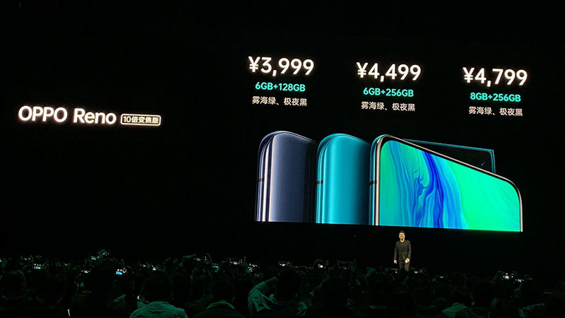 OPPO Reno ra mắt: Snapdragon 855, camera selfie “dao rọc giấy”, giá từ 14 triệu đồng