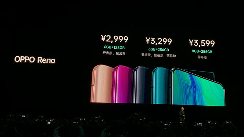 OPPO Reno ra mắt: Snapdragon 855, camera selfie “dao rọc giấy”, giá từ 14 triệu đồng