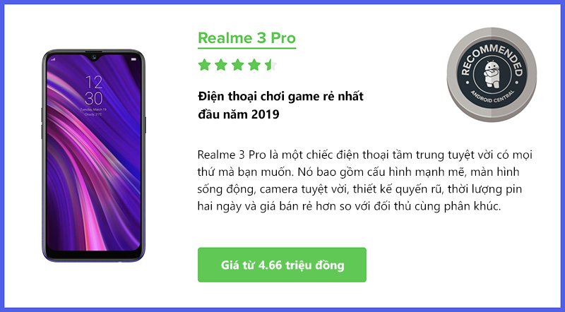 Đánh giá Realme 3 Pro