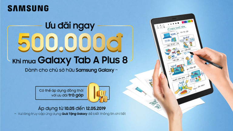 Nhanh tay mua Galaxy Tab A Plus 8 vì chỉ giảm sốc duy nhất hai ngày