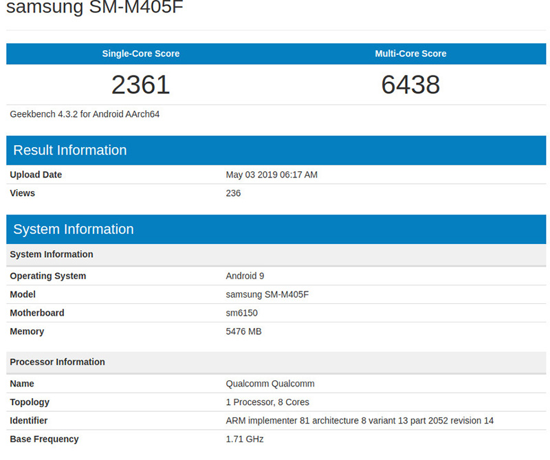 Thông tin Galaxy M40