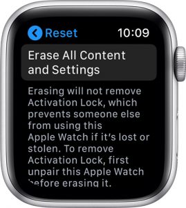 Cách đặt lại Apple Watch