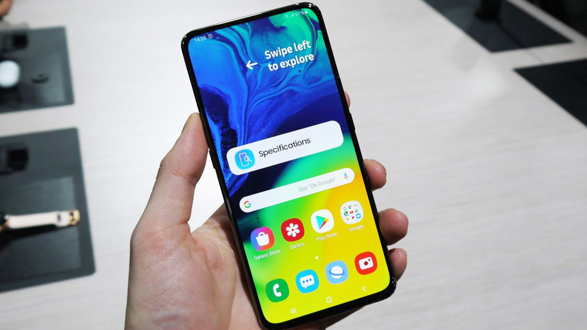 Mở hộp Galaxy A80: Thiết kế sang trọng, camera độc đáo