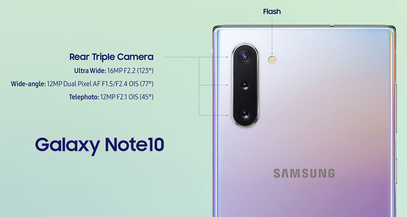 Camera trên Galaxy Note 10