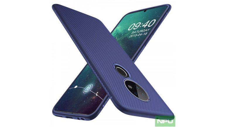 Ốp lưng Nokia 7.2 xuất hiện tiết lộ thiết kế siêu mỏng, 3 camera, màn hình “giọt nước” cực nhỏ