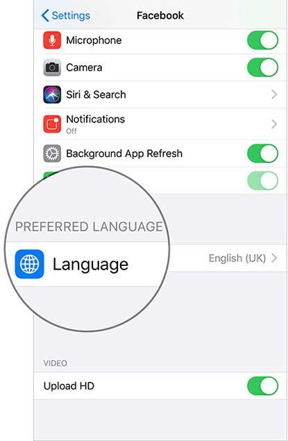 Đổi ngôn ngữ ứng dụng trong iOS 13