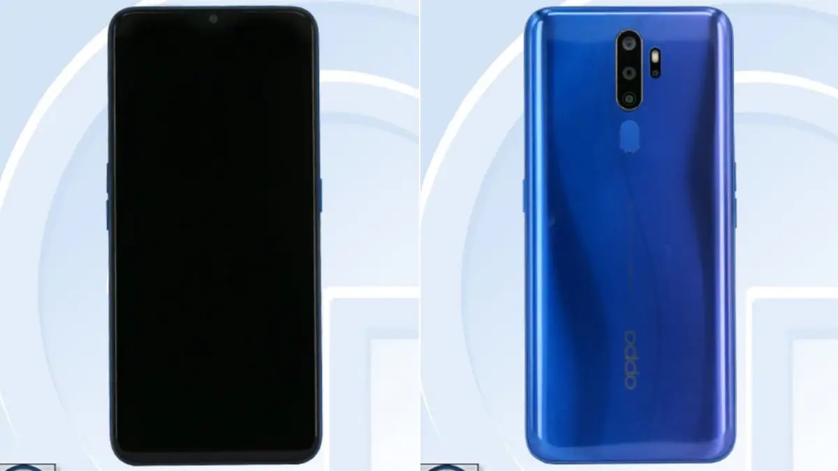 Lộ hình ảnh Oppo A9s trên TENAA: 4 camera sau, camera selfie 8MP