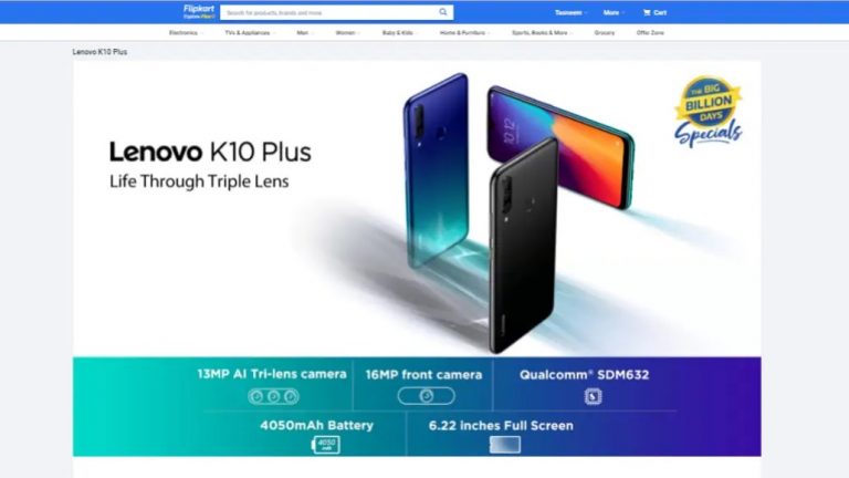 Lenovo K10 Plus sẽ ra mắt với ba camera phía sau, pin 4.050mAh