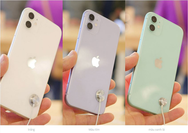 Màu sắc iPhone 11