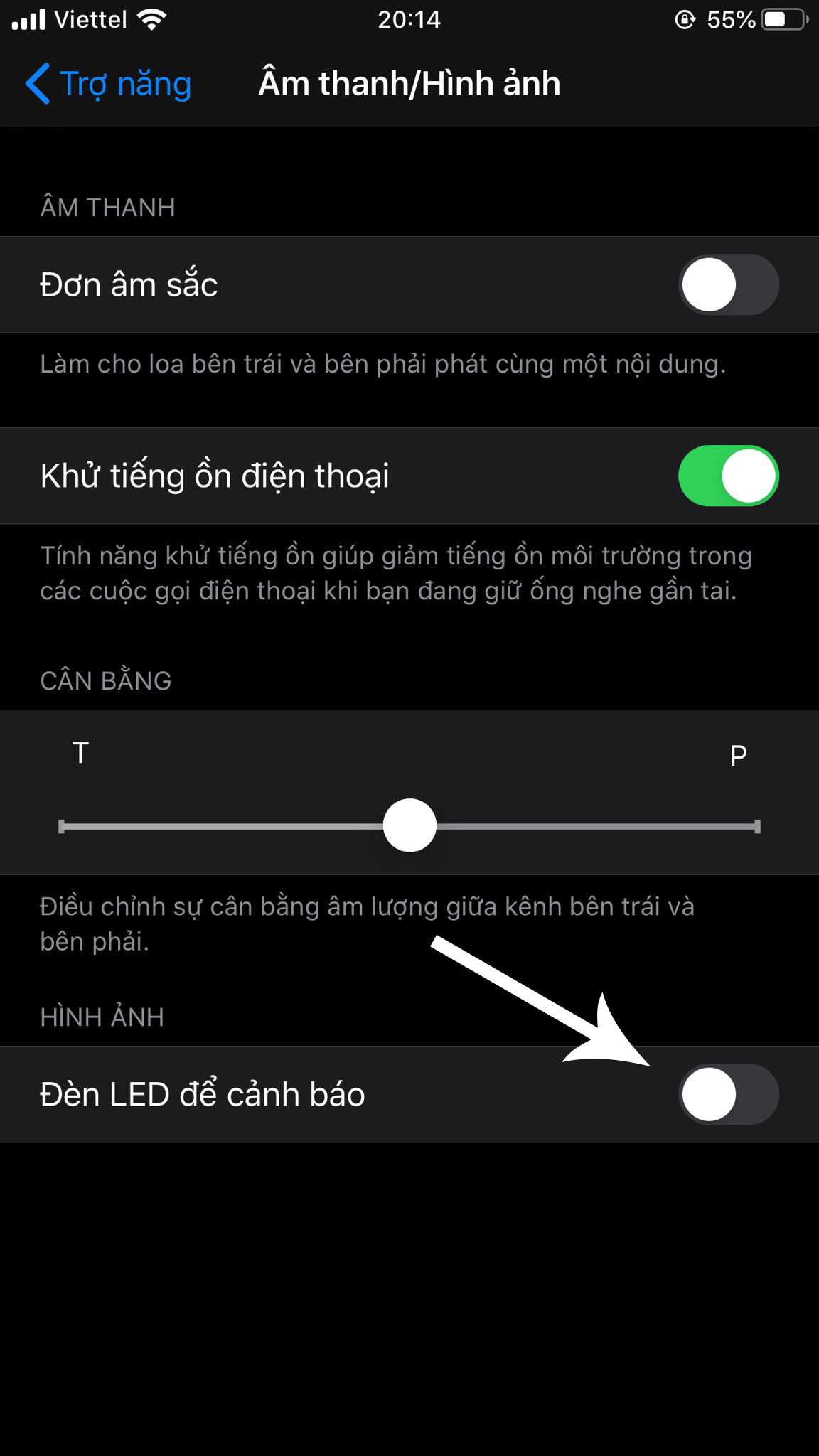 Cách bật đèn LED thông báo trên iOS 13 cho iPhone