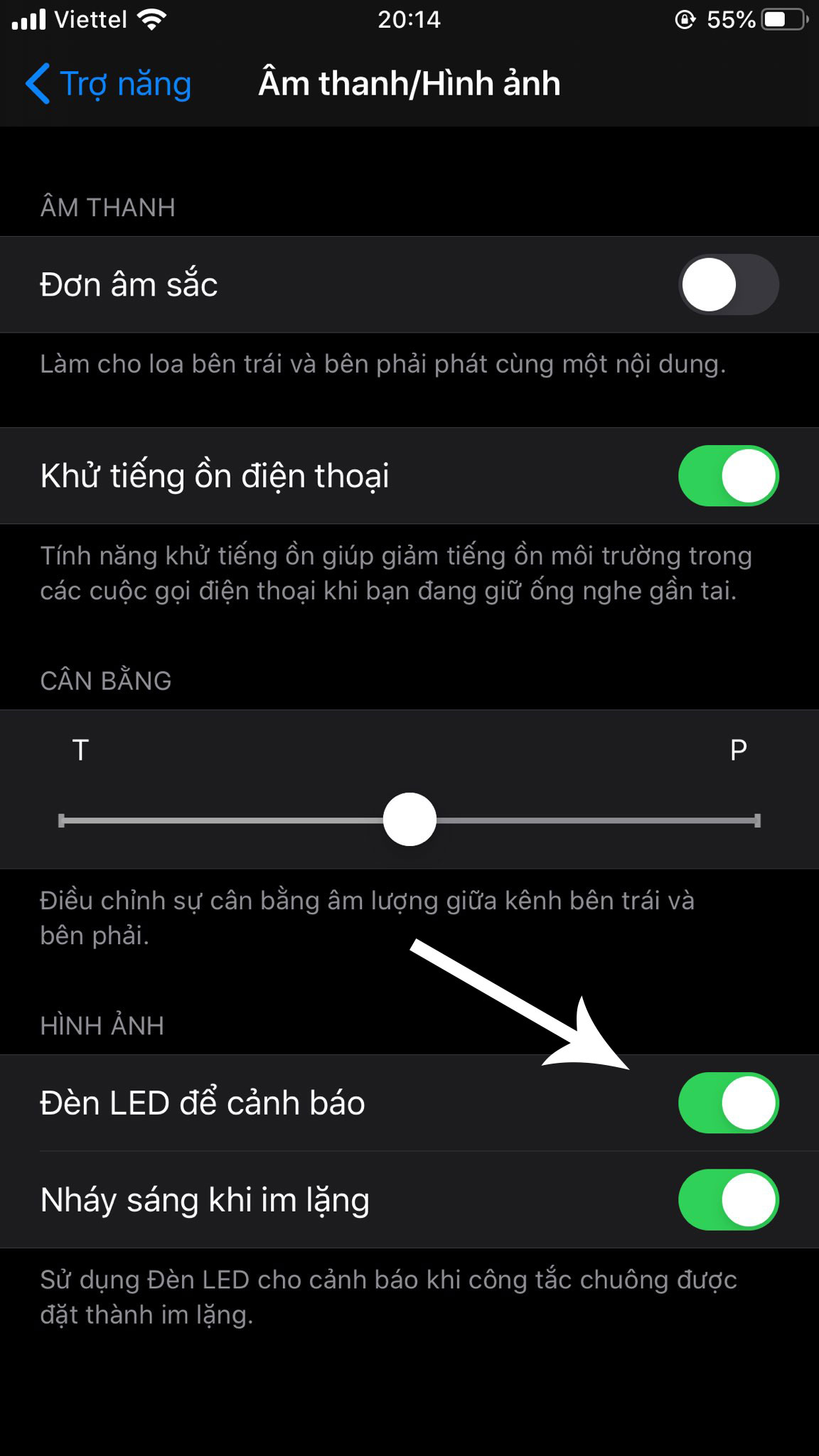 Cách bật đèn LED thông báo trên iOS 13 cho iPhone