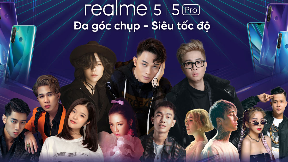 Chiêm ngưỡng lại Đại nhạc hội Realme 5 Series: Tiên Tiên, Amee, Jack – KICM, Bùi Anh Tuấn, Masew,…
