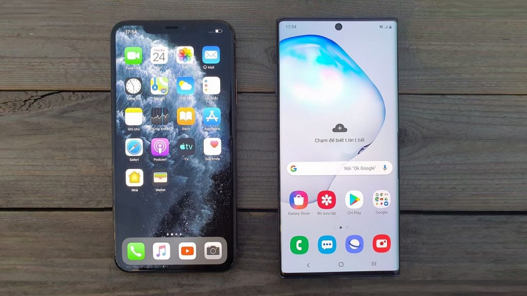 samsung note 10 iphone 11 pro