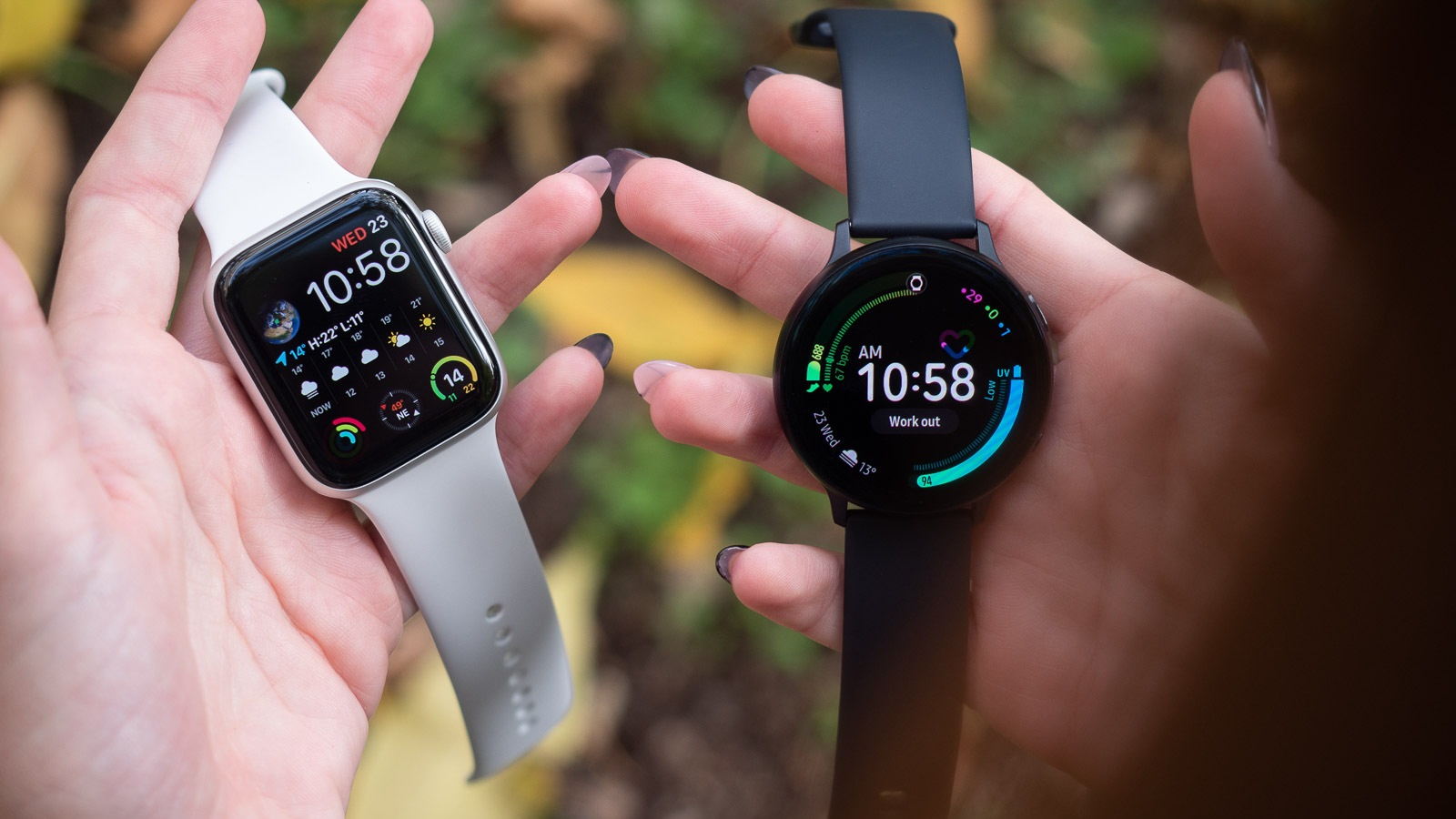 So sánh Apple Watch Series 5 vs Samsung Galaxy Watch Active 2