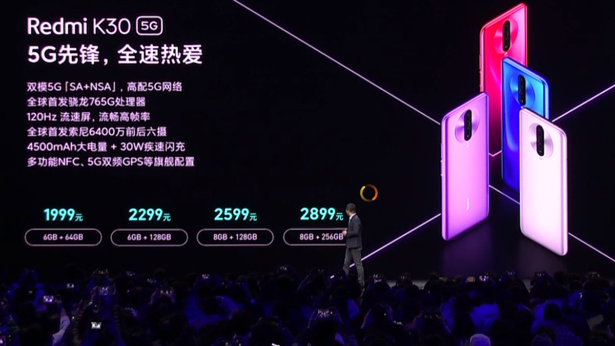 Redmi K30 ra mắt: Smartphone đầu tiên dùng Snapdragon 765G, có cả bản 4G và 5G
