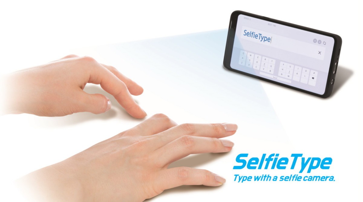 Mời anh em chiêm ngưỡng bàn phím ảo Selfie Type của Samsung, nhập liệu không cần chạm vào màn hình