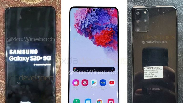 Galaxy S20+ xuất hiện thực tế với bản 5G, có 5 camera sau