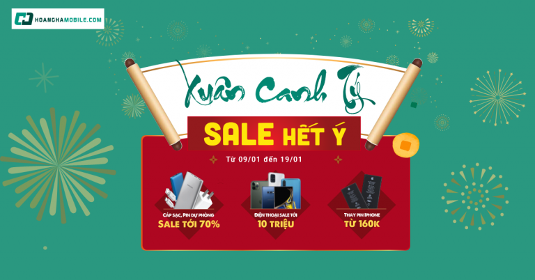 Xuân Canh Tý – Sale Hết Ý: Cáp, sạc, pin dự phòng sale tới 70%