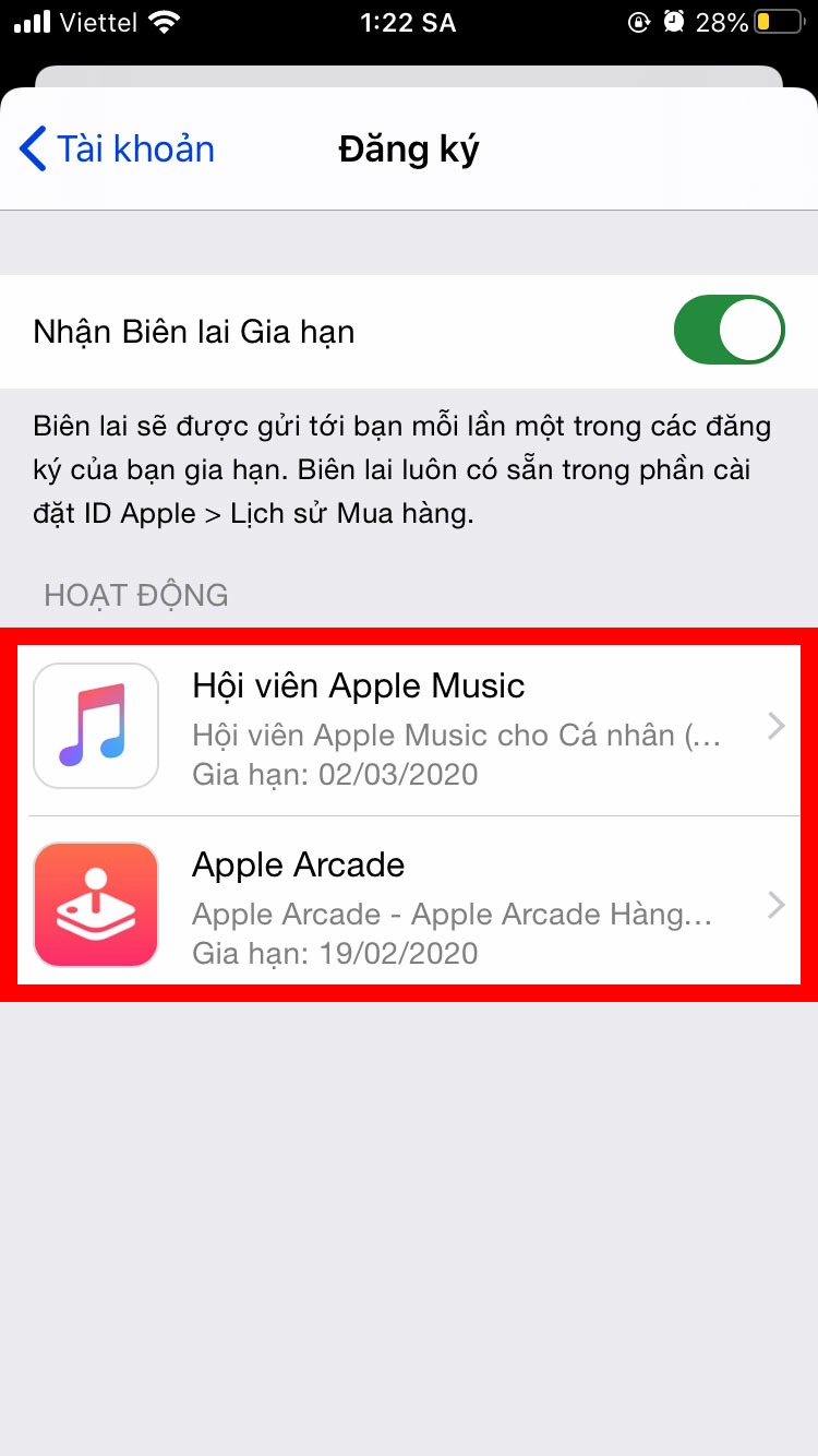 Cách huỷ gia hạn ứng dụng trên App Store cho iPhone, iPad