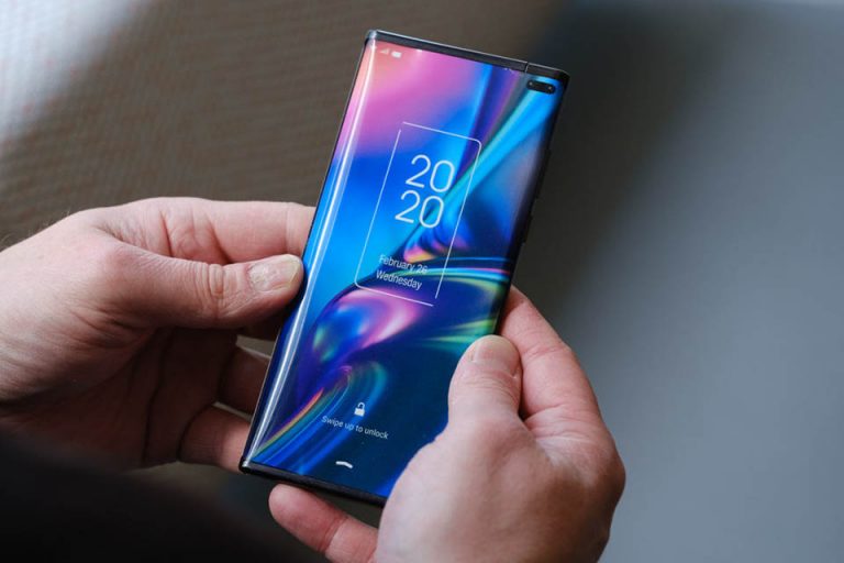 điện thoại có thể cuộn lại