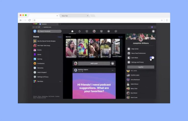 Facebook-dark-mode