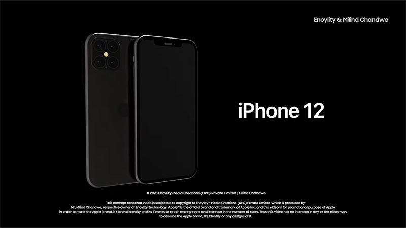 thiết kế của iphone 12