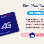 Mua SIM 4G MobiFone H90N tại Hoàng Hà Mobile có ngay 120GB/tháng, tặng kèm áo mưa cực chất