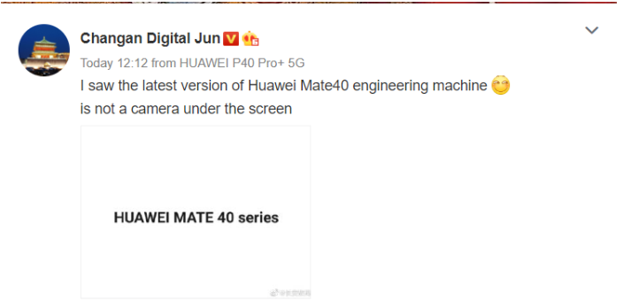 rò rỉ Huawei Mate 40