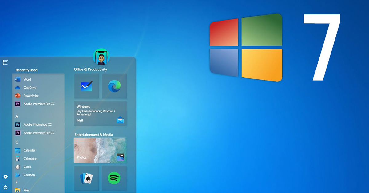 Xuất hiện hình ảnh concept mới của hệ điều hành Windows 7 tuyệt đẹp