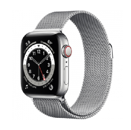 Apple Watch Series 6 GPS + Thép không gỉ di động với vòng Milanese
