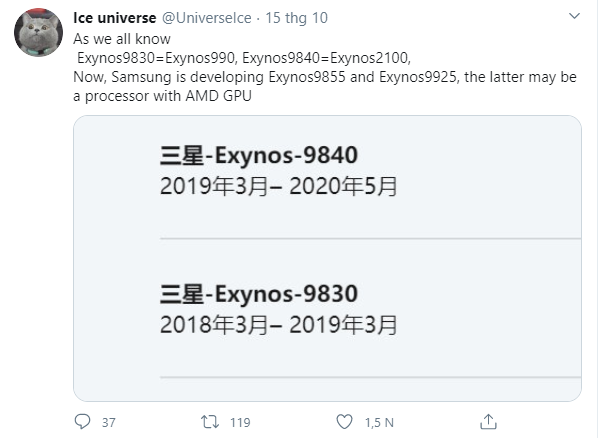 ra mắt chip Exynos 9925