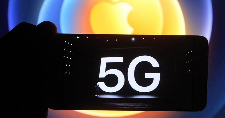 In this photo illustration a screenshot from Apple’s launch