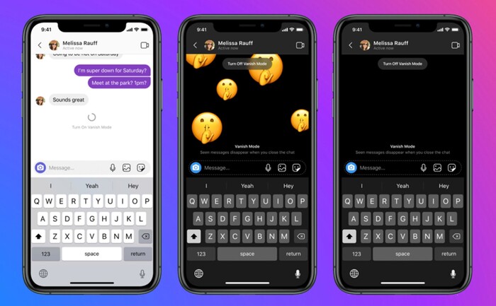 tính năng Vanish Mode