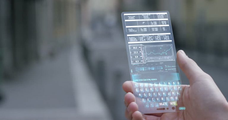 smartphone màn hình trong suốt