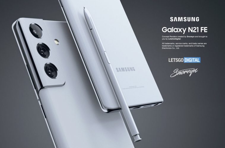 thiết kế Galaxy Note21 FE