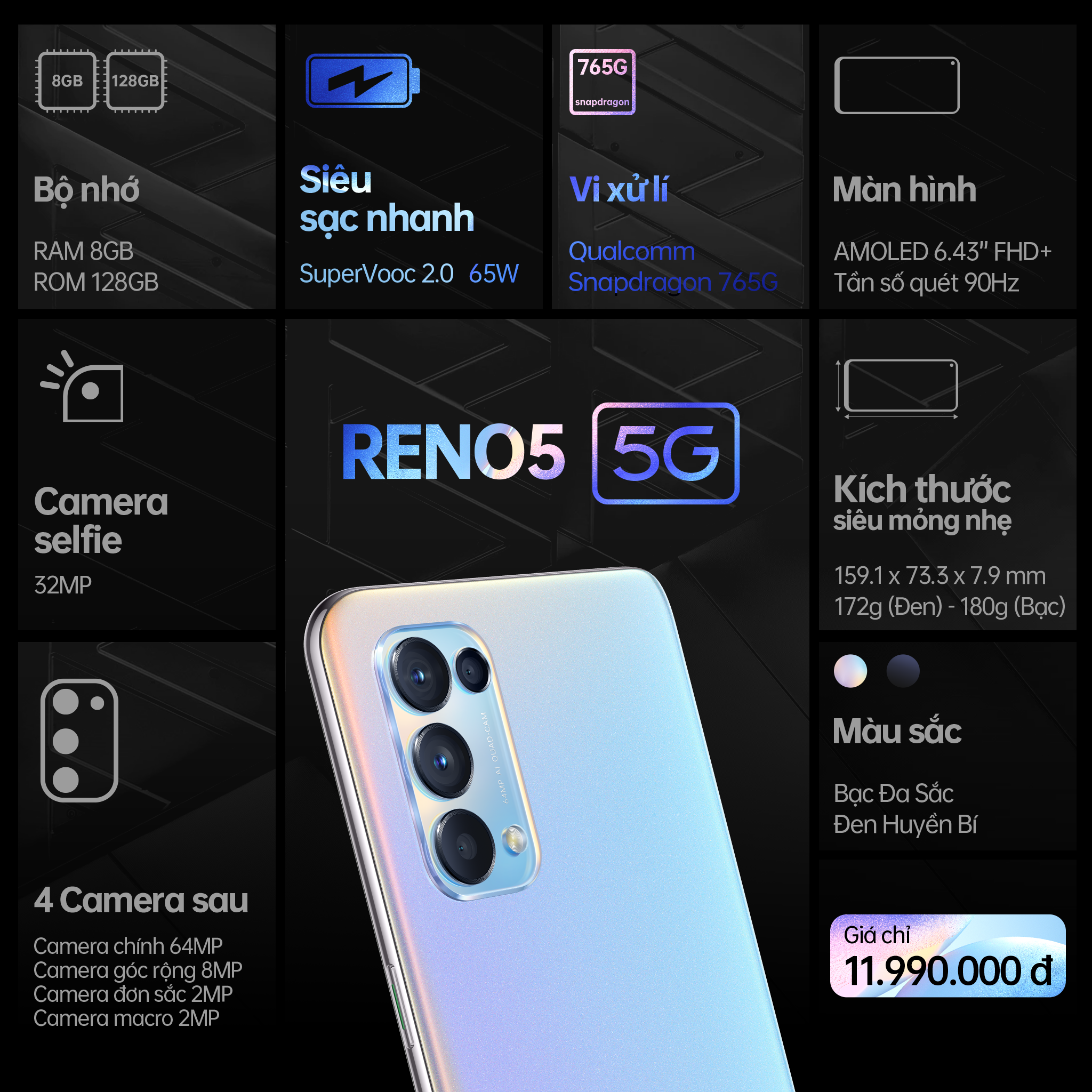 Reno5 5G_Thông số kỹ thuật