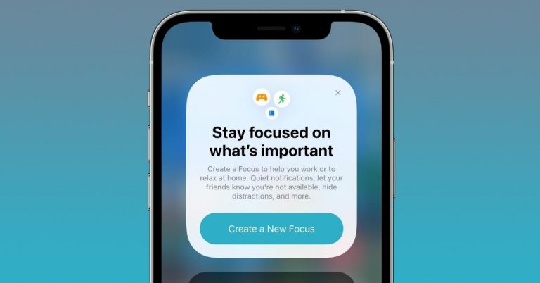 Focus mode trên iOS 15