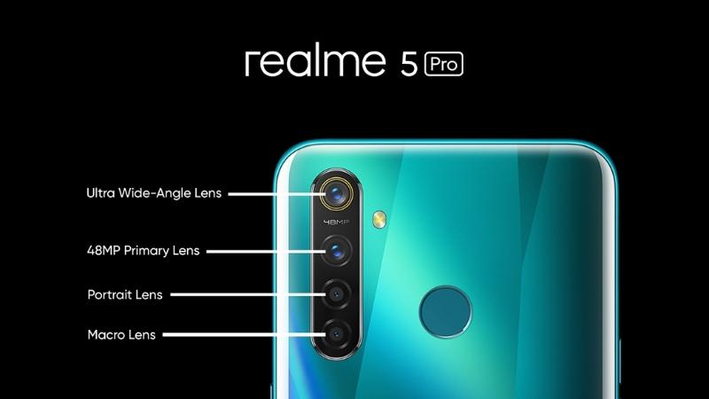 Một mẫu điện thoại Realme có sẵn camera macro
