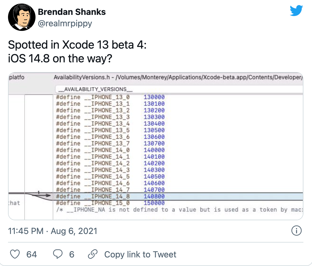 bản cập nhật iOS 14.8