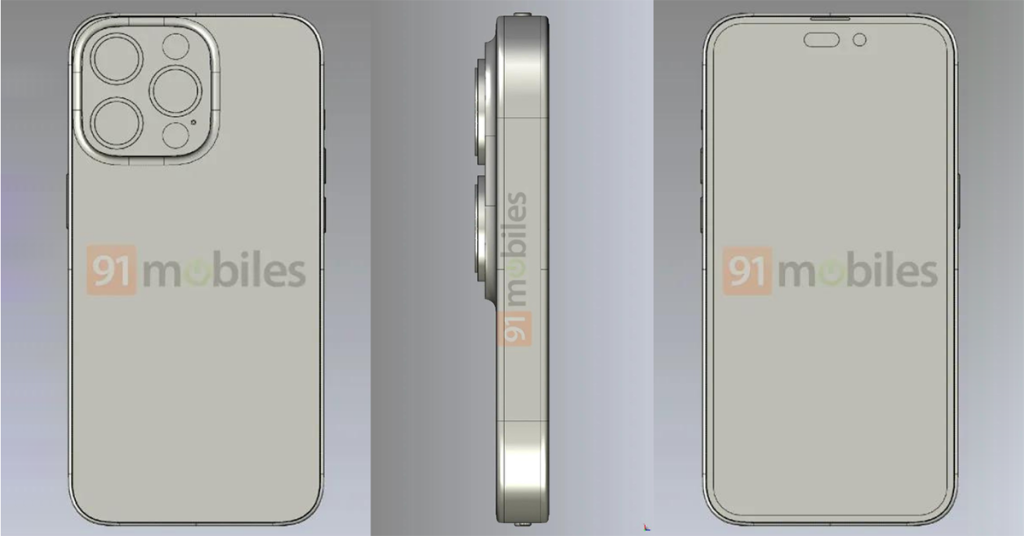 Bản vẽ CAD của iPhone 14 Pro