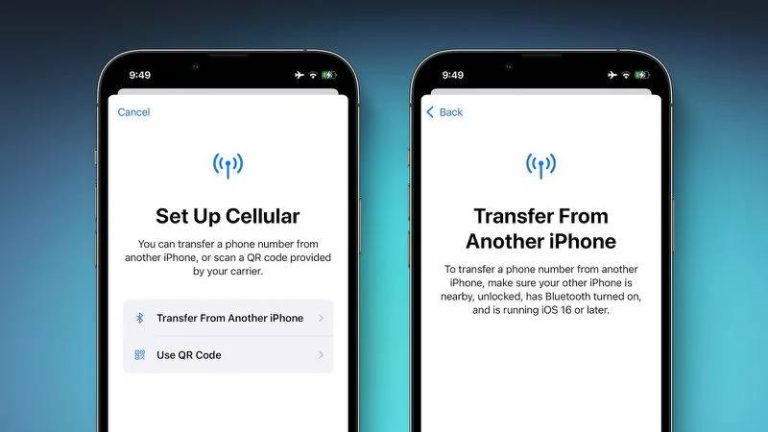 eSIM-Transfer-Bluetooth-iOS-16-Feature