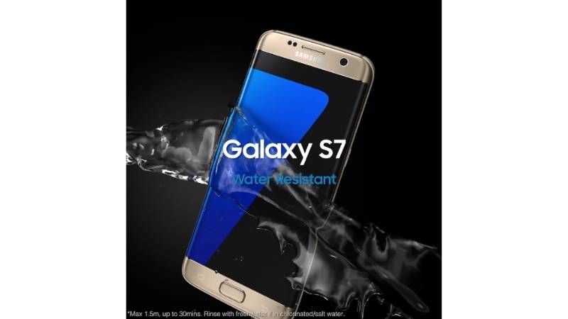 Quảng cáo về khả năng chống nước của Galaxy S7